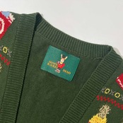 MEN’S KANEKO ISAO メンズカネコイサオ デザイン コットン ニット ベスト/グリーン系 メンズ