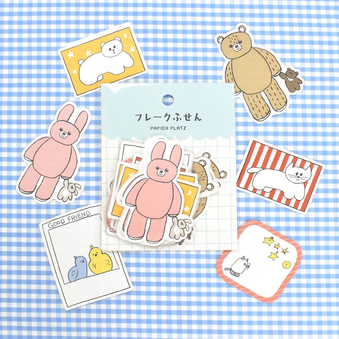 ニコレシピ nico animals フレーク付箋 PA09