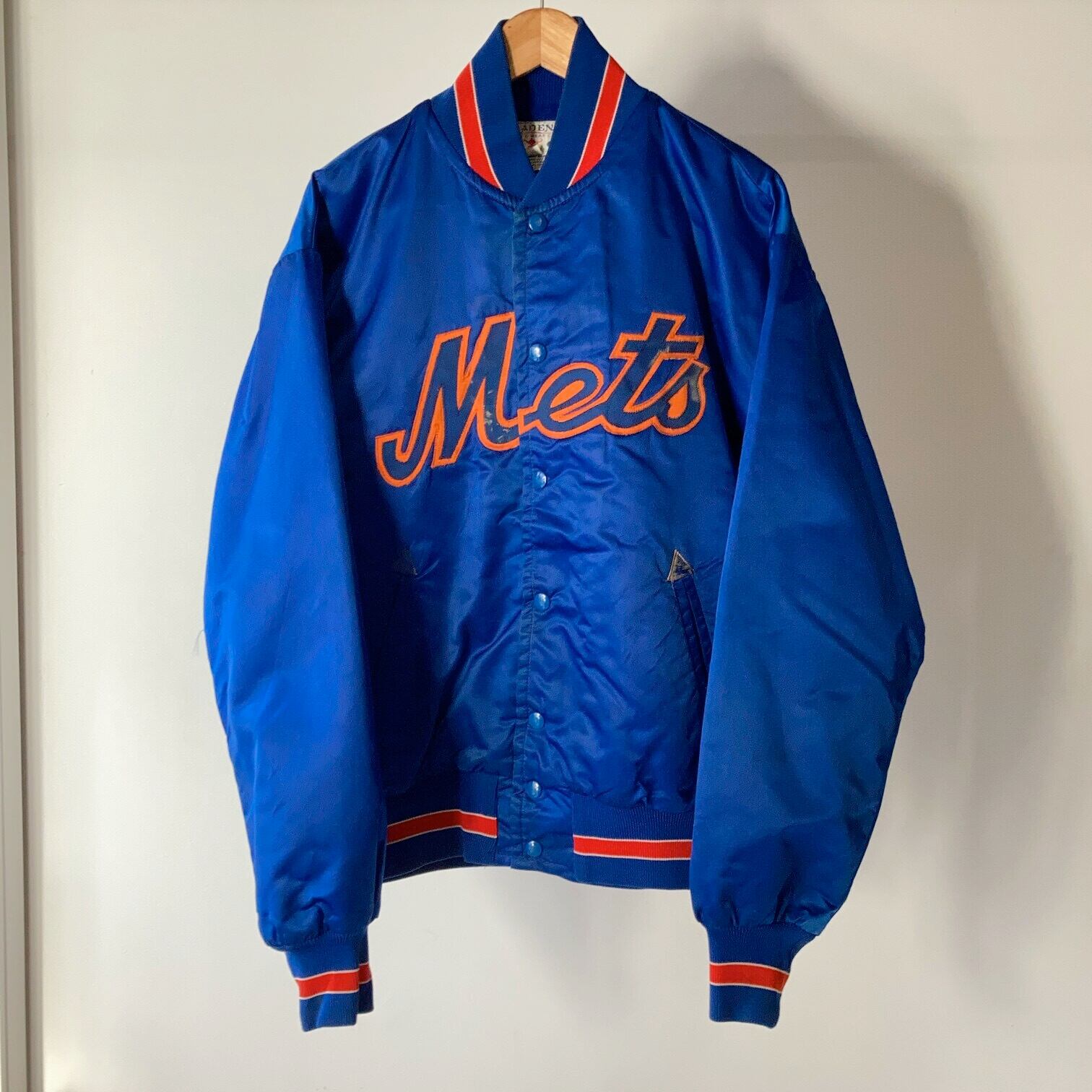 Vintage MLB NYC Mets ナイロンスタジャン ブルー 【1225A36 Vintage MLB NYC Mets ナイロンスタジャン ブルー 【1225A36