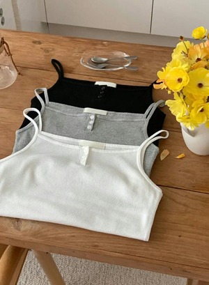 [LITER] soi button sleeveless (即納)