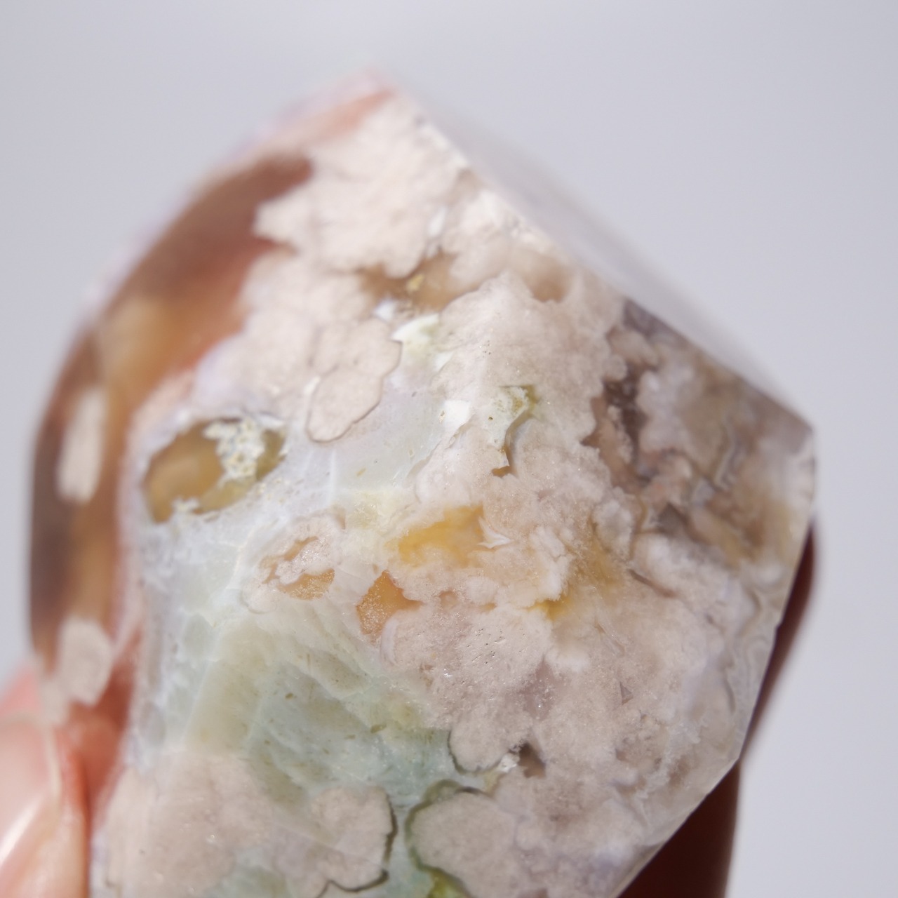 グリーン フラワーアゲート / フリーフォーム