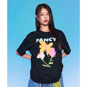 [NASTY FANCY CLUB] CHARMING FLOWER TEE (BLACK) 正規品 韓国ブランド 韓国ファッション 韓国通販 韓国代行 Tシャツ