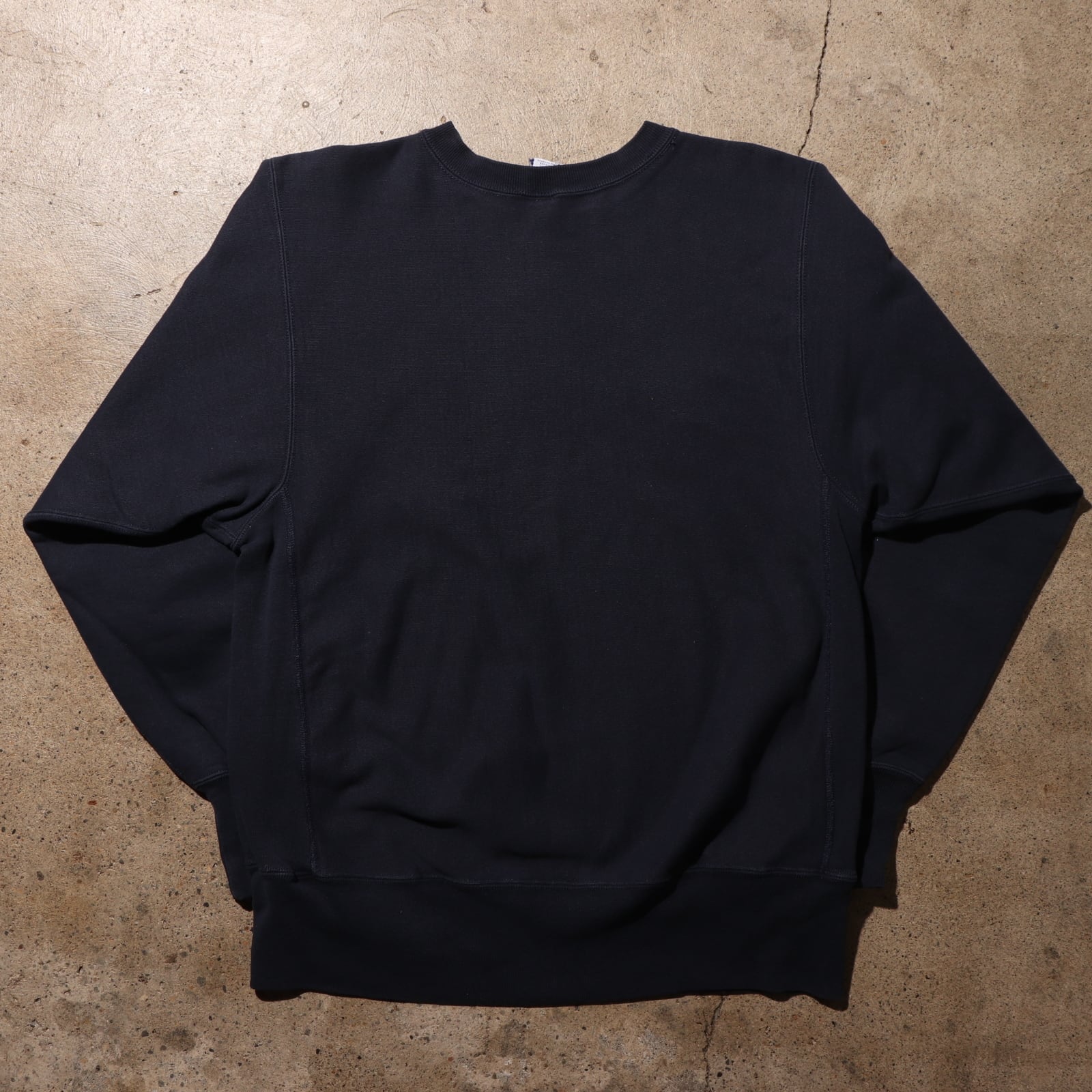 極美品 L 目無しネイビー 90s リバースウィーブ スウェット 