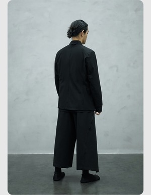 NOSUCISM_26SS_  「裔」アークジップポケットルーズクロップドパンツ