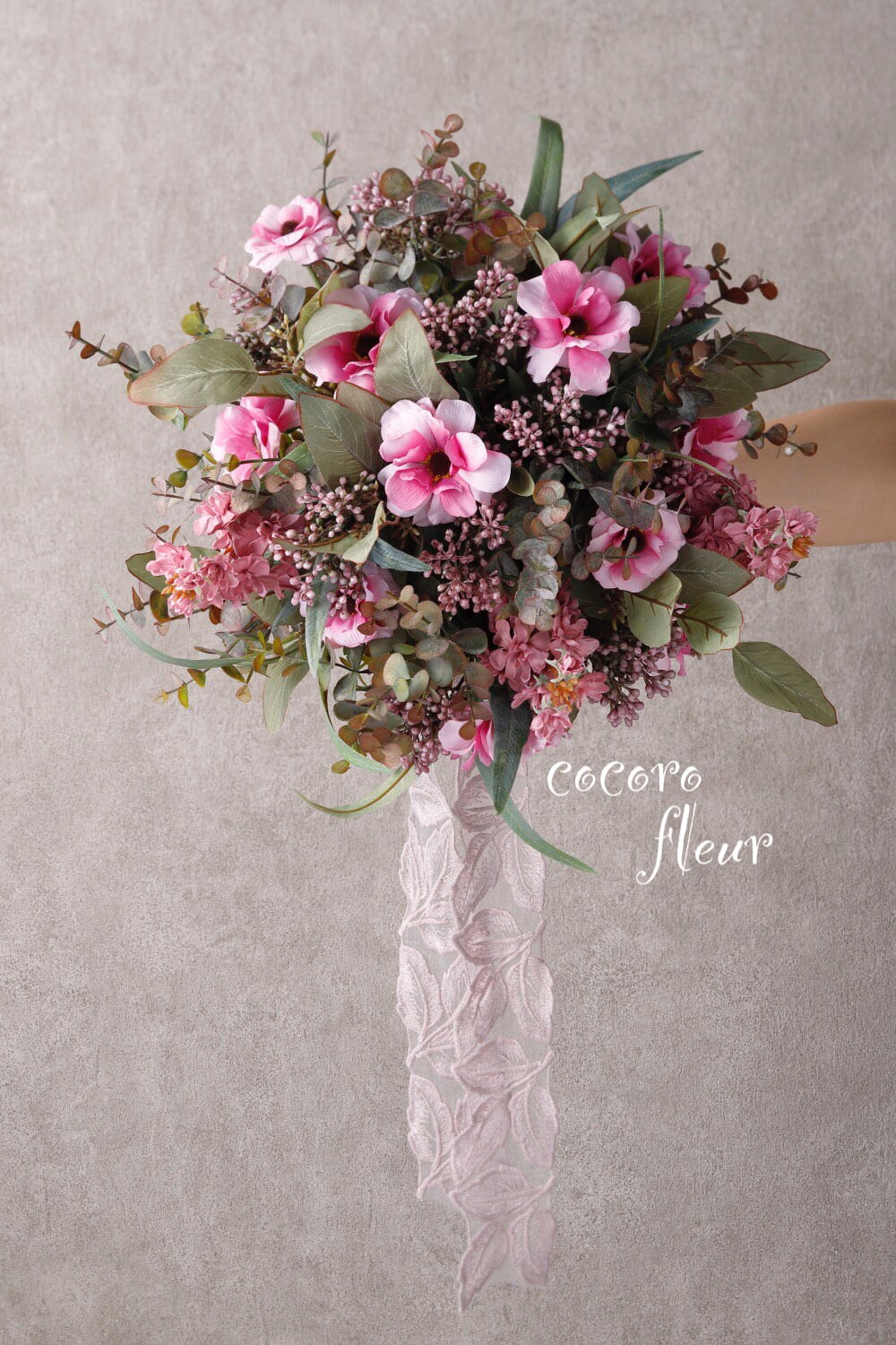 238.アーティフィシャルフラワーブーケウェディングブーケ造花ブーケ