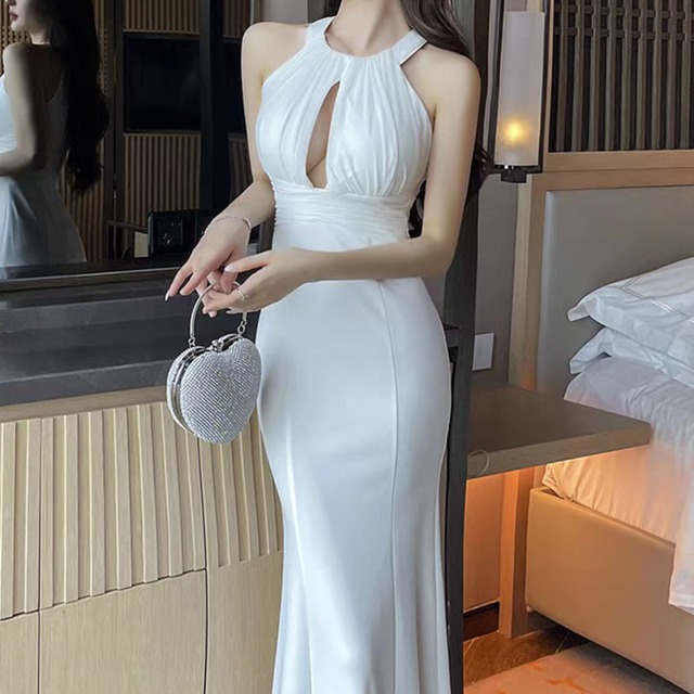 ノースリーブマーメイドラインロングドレス◇MD0025