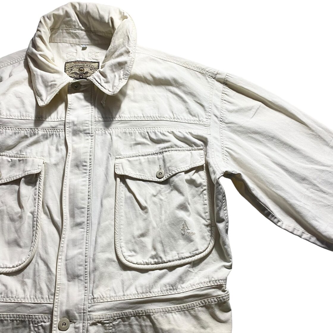 archive ARMANI JEANS white duck sailing jacket | PAY ID