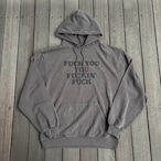 RIVERSIDE BASE 「FUCKIN' FUCK」PULLOVER HOODIE FADE BLACK