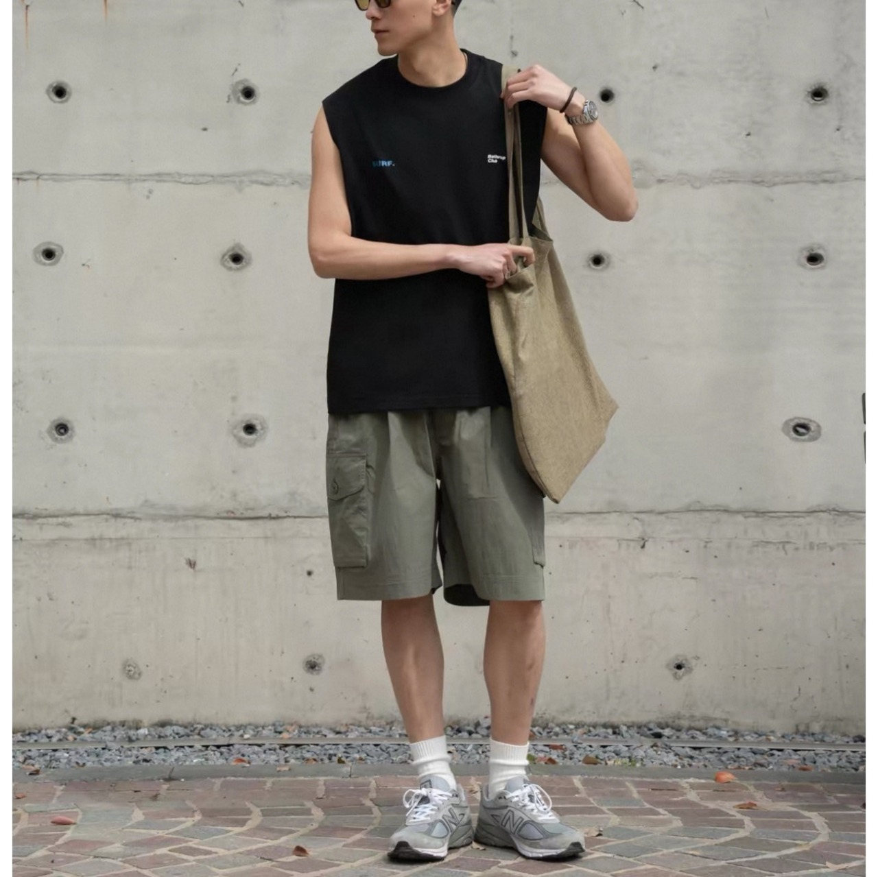 Surf logo sleeveless muscle tee 1465 - 8