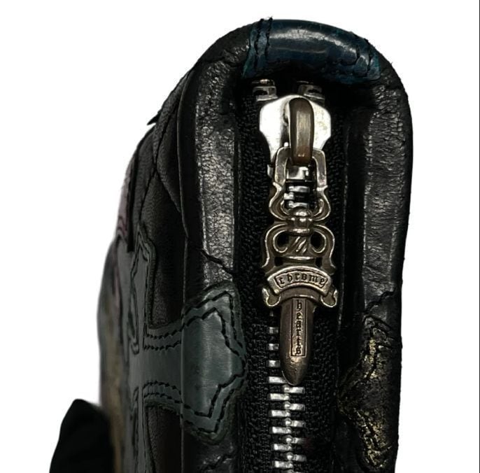 CHROME HEARTS クロムハーツ Multi Color Cross Patch Round Zip