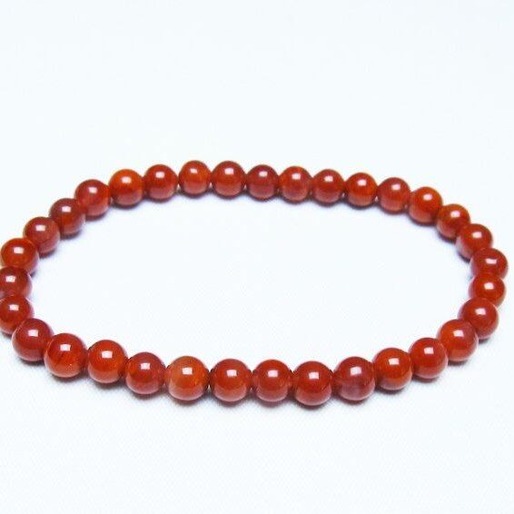 ナンホーンアゲート ブレスレット 6mm アゲート ブレス 一点物 メール便可 [M便 1/10] 111-47499