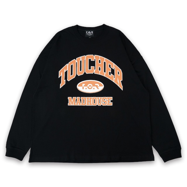 T.C.R MADHOUSE L/S TEE - BLACK / ORANGE