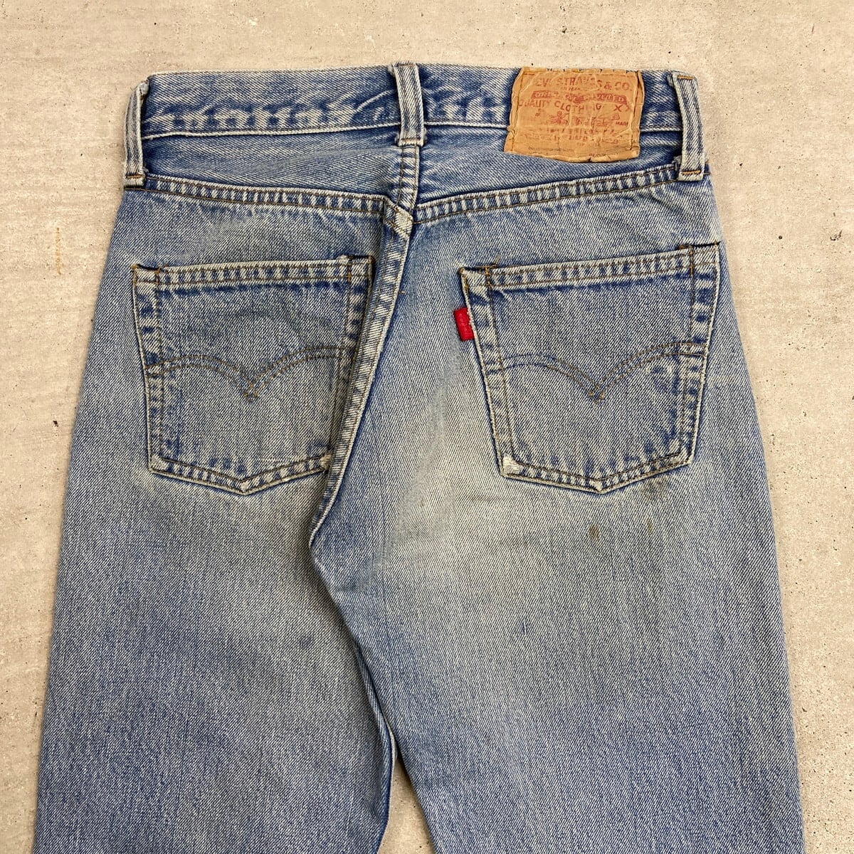 80年代 USA製 Levi's リーバイス 501 66後期 赤耳 移行期 ストレート