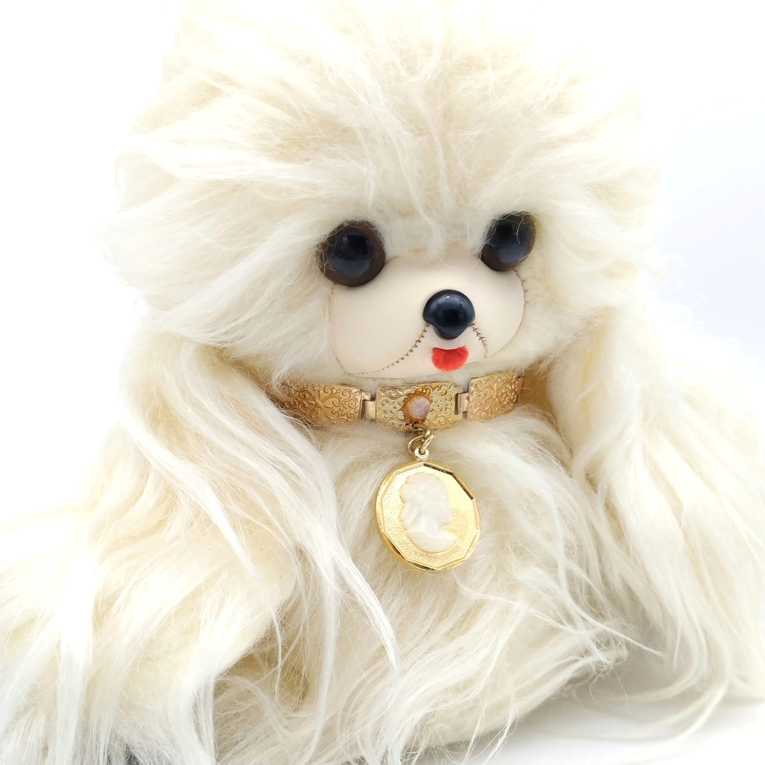 ツジペット お手入れワンチャン 犬 ぬいぐるみ ツジペット お手入れワンちゃん 18cm - 「宝の森」昭和レトロ雑貨