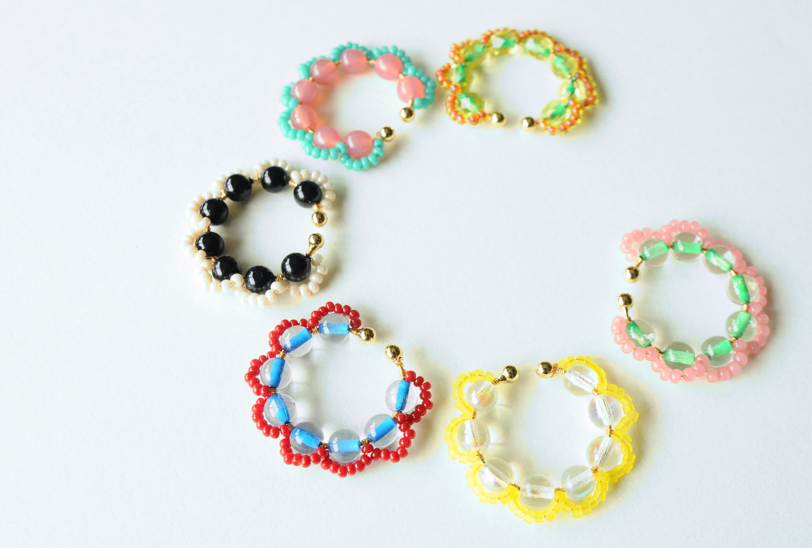 ＜Rollo～イロヅクビジュー～＞イヤーカフ『shizuku × kuro』