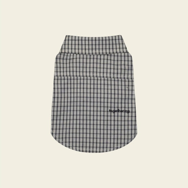 【予約】[ togethering ] Vintage Check Shirt｜White