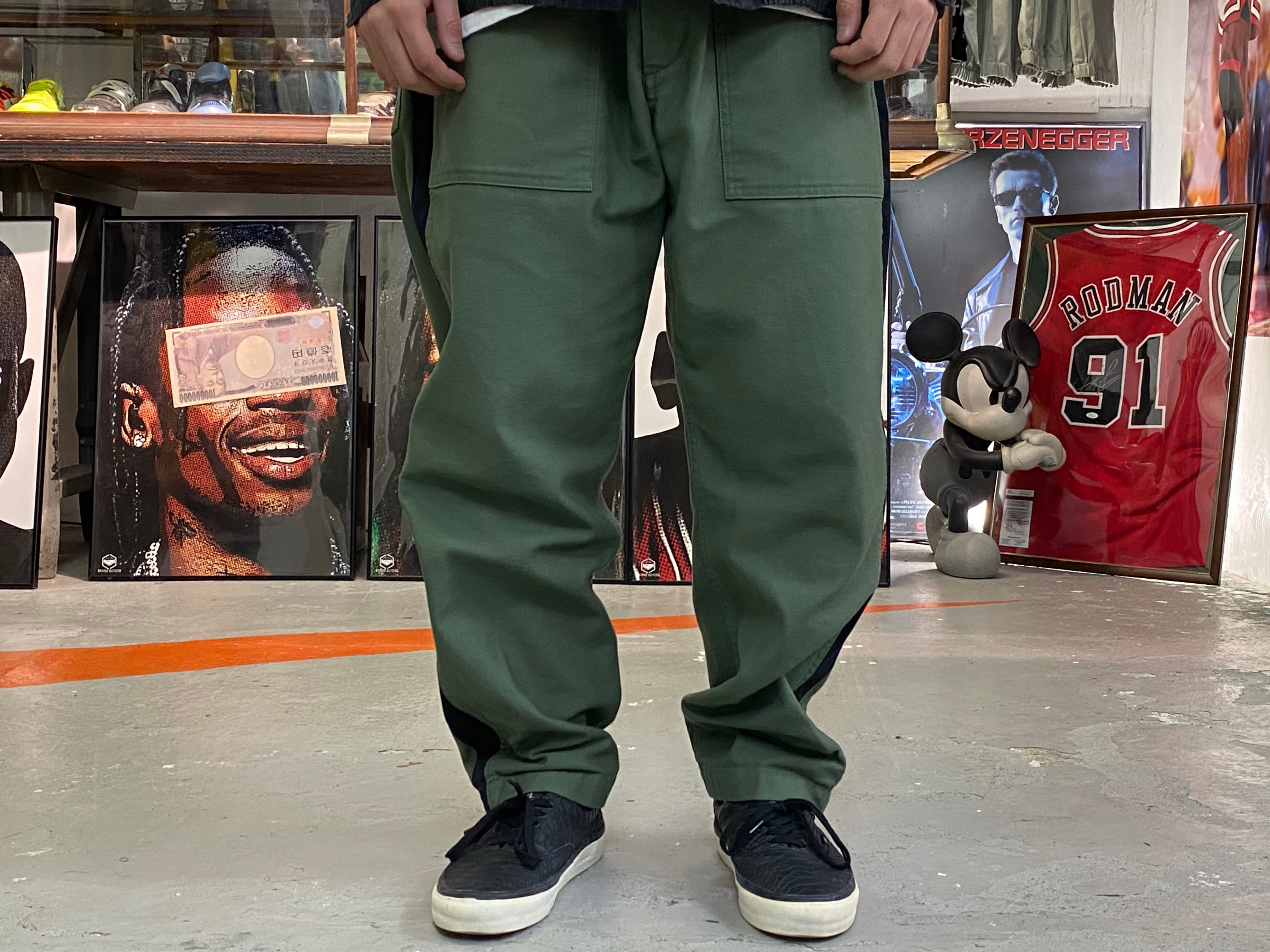 ENGINEERED GARMENTS x BEAMS PLUS BACK SATIN DINER FATIGUE PANTS 