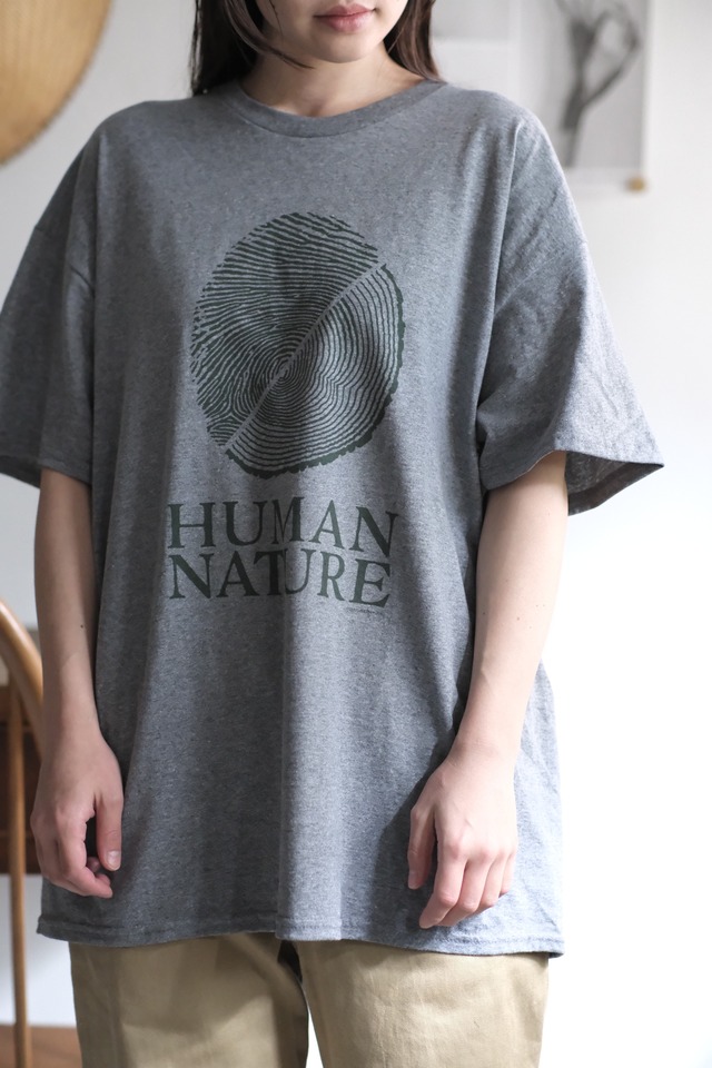 "new" "s/s print T-shirt" "EARTH SUN MOON" "HUMAN NATURE"