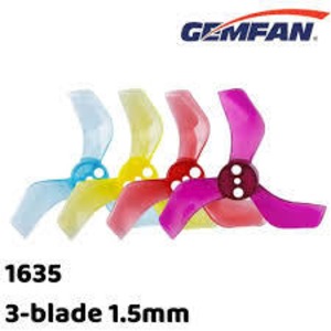 GEMFAN 1635-3 40mm prop 1.5mm-shaft　4L4R　各種