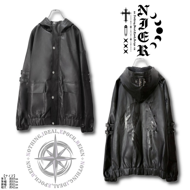 BELTED HOOD RIDERS JACKET【WING】