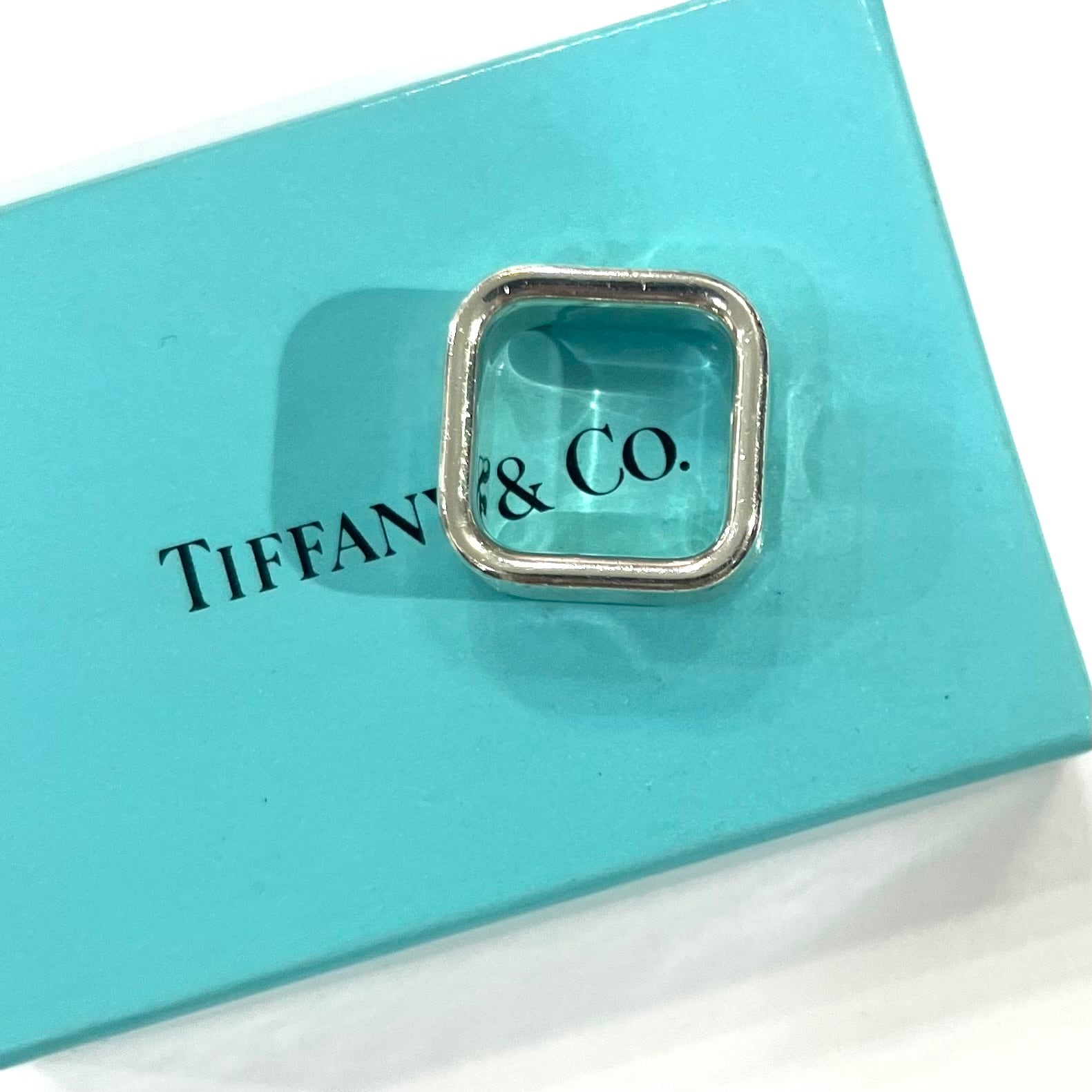 ビンテージ 1977 ティファニー ウイングカフ Tiffany TIFFANY&CO.】【11-12号】2659 T&CO 1837 スクエアリング／シルバー925