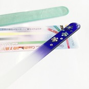 タマハシ(Tamahashi) サカエ・コーポレーション チェコ製 ガラス 爪ヤスリ 青