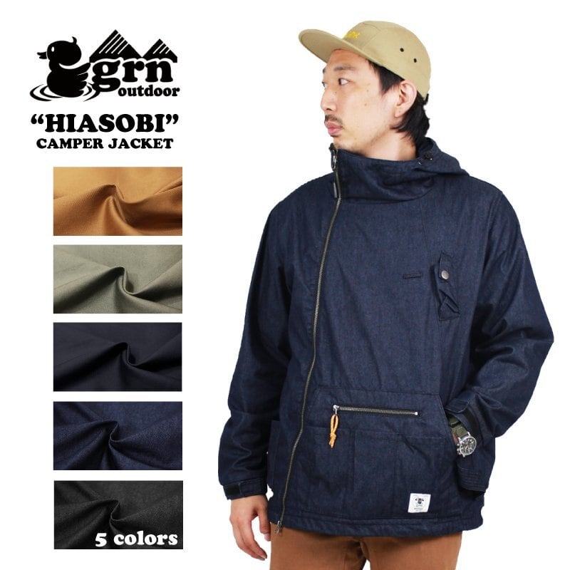 HIASOBI CAMPER JACKET オリーブ