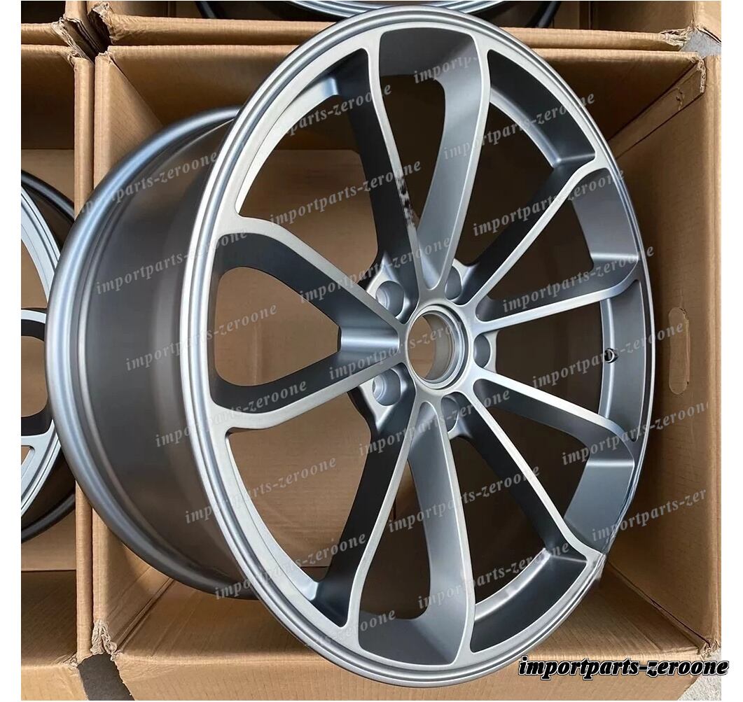 20インチ 鍛造 サテン プラチナ スタイル ホイール ポルシェ 991.2