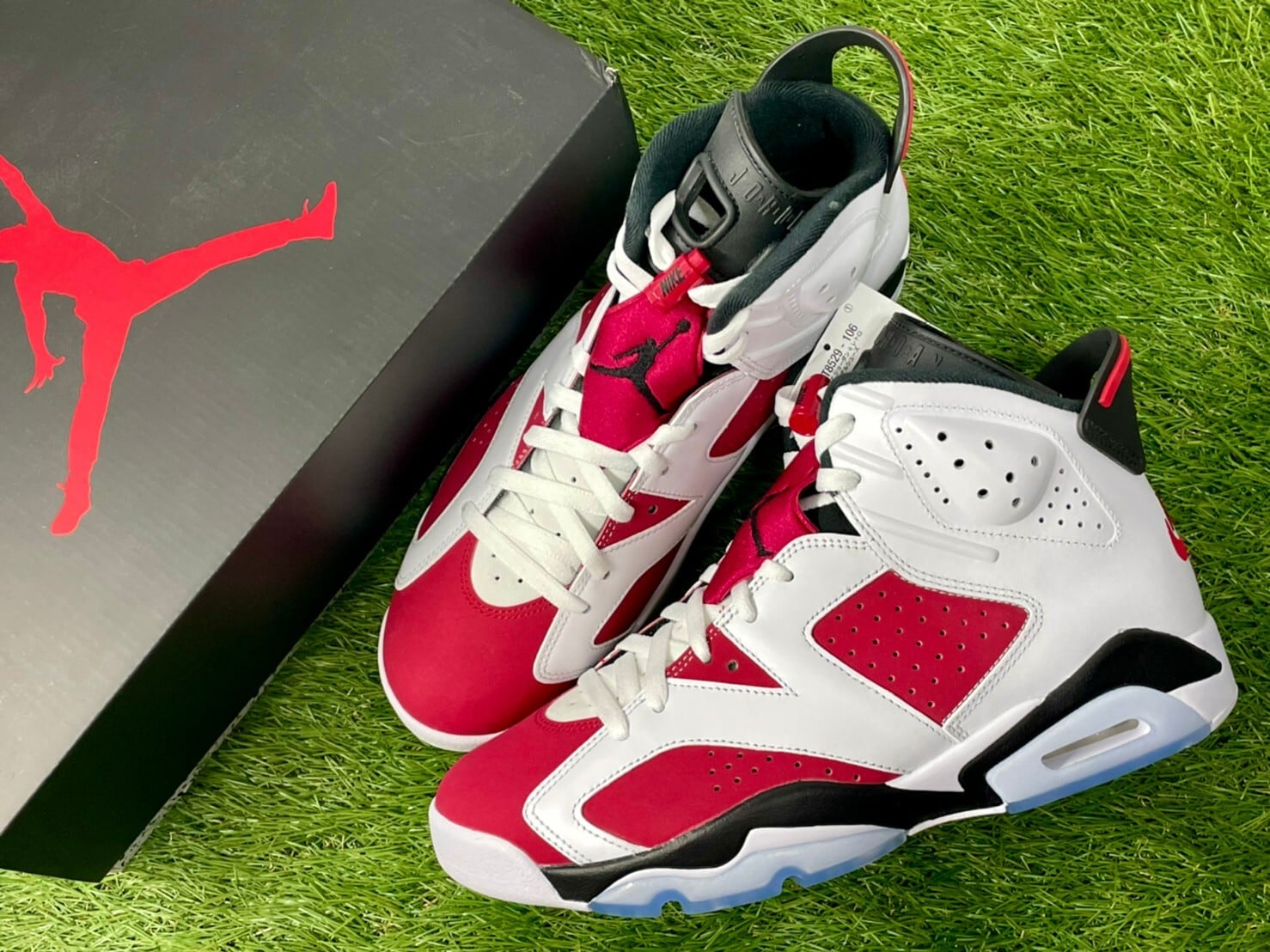 NIKE AIR JORDAN 6 RETRO CARMINE 28cm CT8529-106 15KH8328 | BRAND  