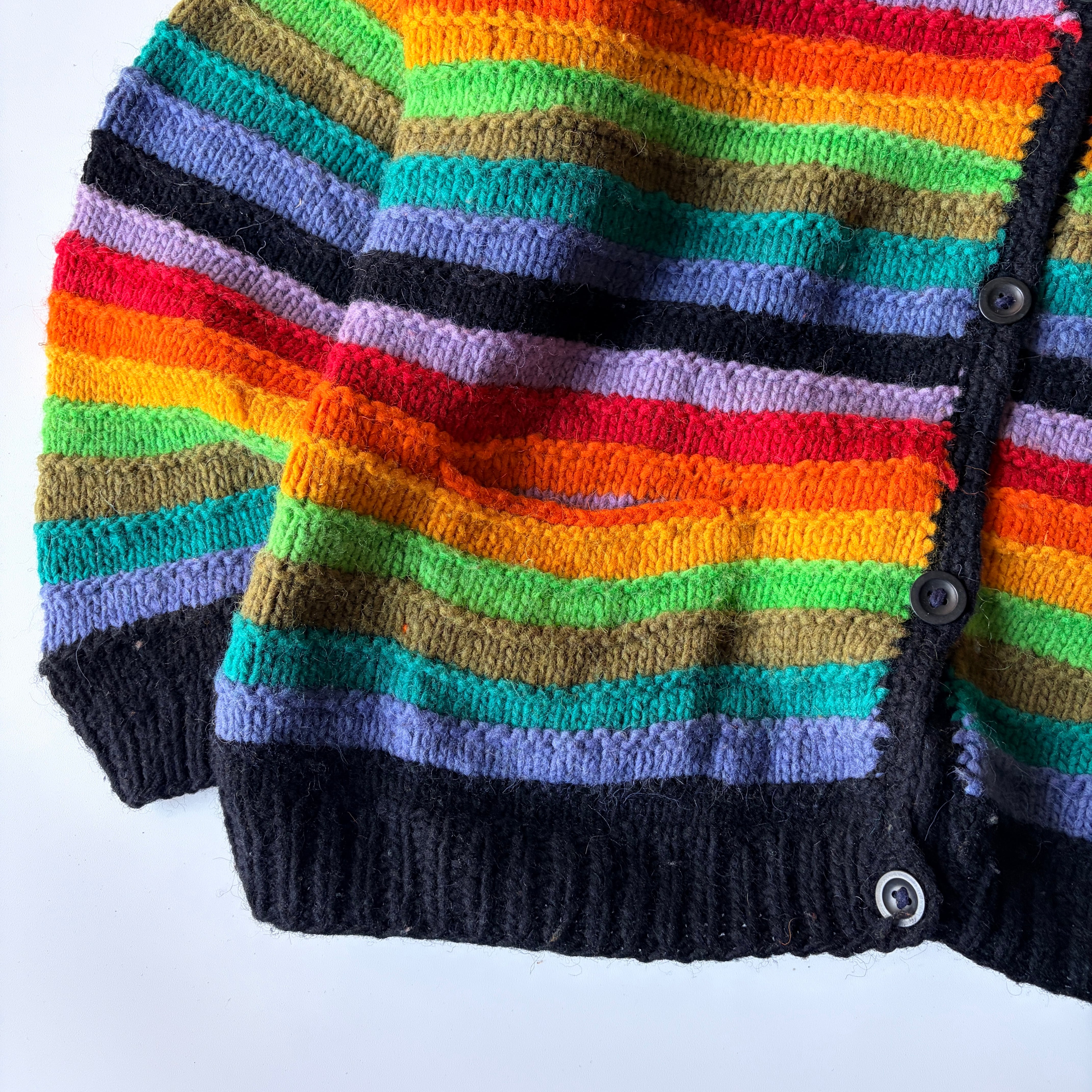 Rainbow” Ecuador hand Knit / エクアドルニット / レインボー◎ / JKT