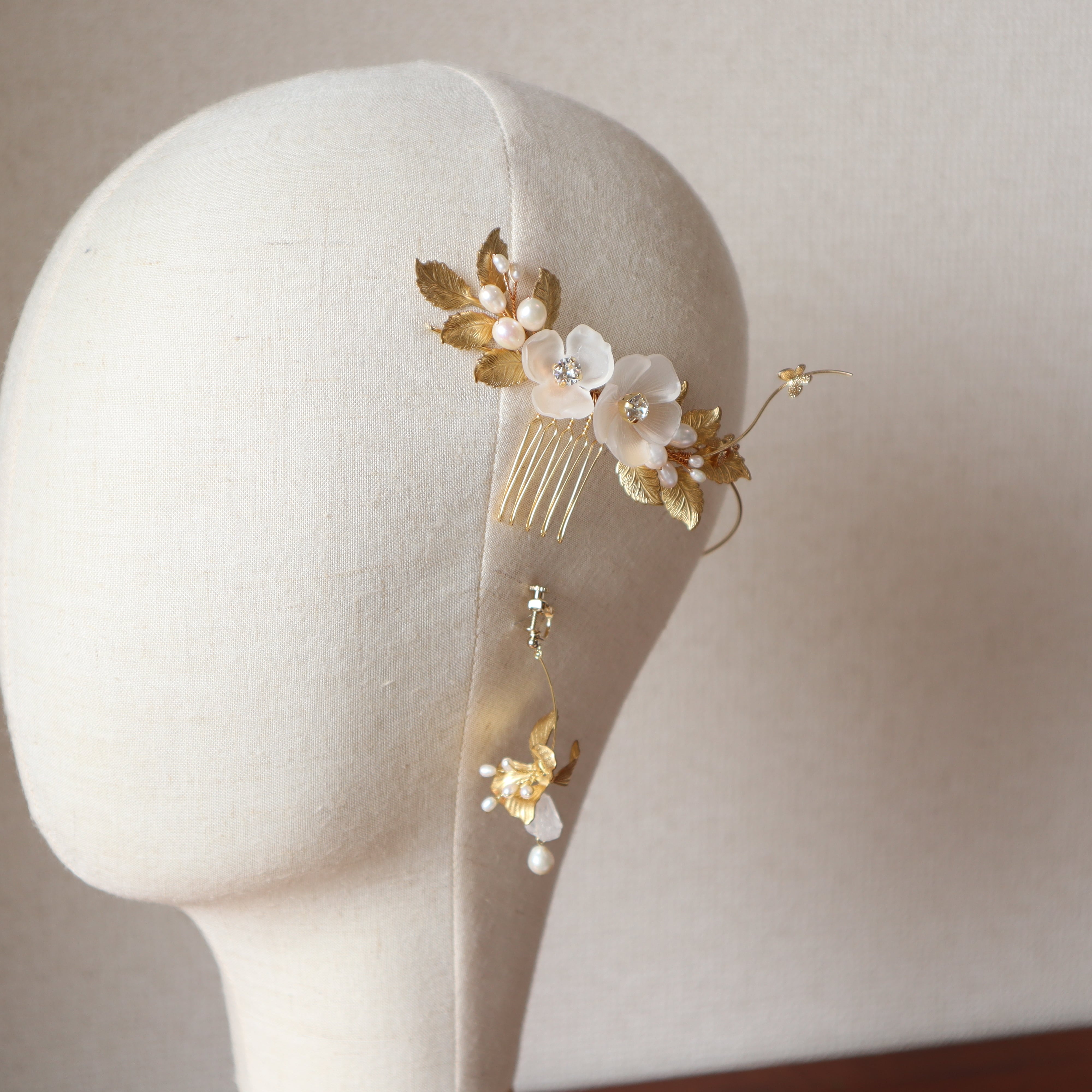White flower bouquet バックカチューシャ | Dear Lady accessories