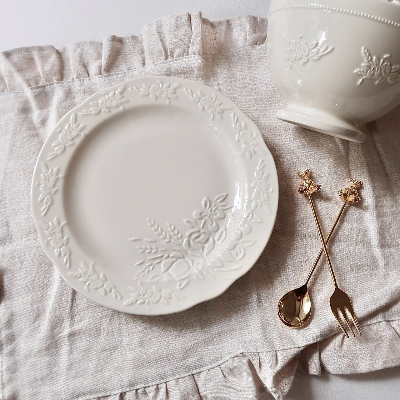 Barbotine plate / バルポティーヌ プレート 19cm | BONNE CHANCE