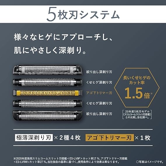 パナソニック ラムダッシュPRO メンズシェーバー 5枚刃 全自動洗浄充電