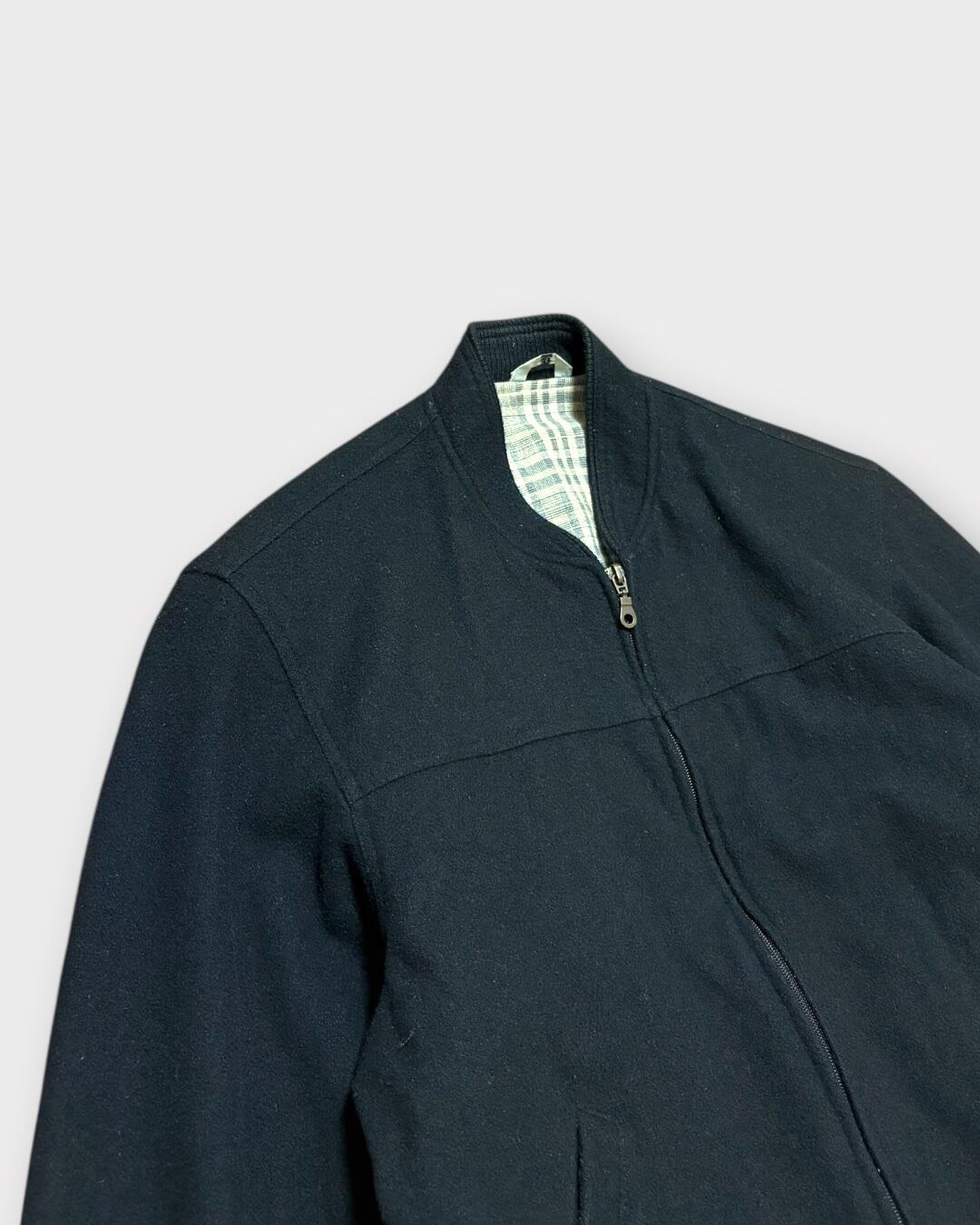 VINTAGE】1980's “ANTAGU SPORT” Wool Harrington Jacket Black MADE