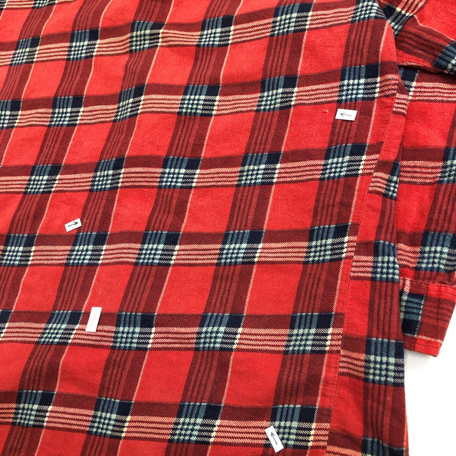 SAUGATUCK 80- 90年代 襟芯入り チェック柄 プリント ネルシャツ