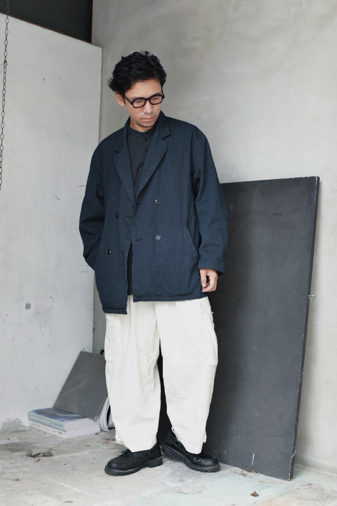 SANMONT】サンモント unisex 4B Double Jacket［Dark Navy］ | PAY ID