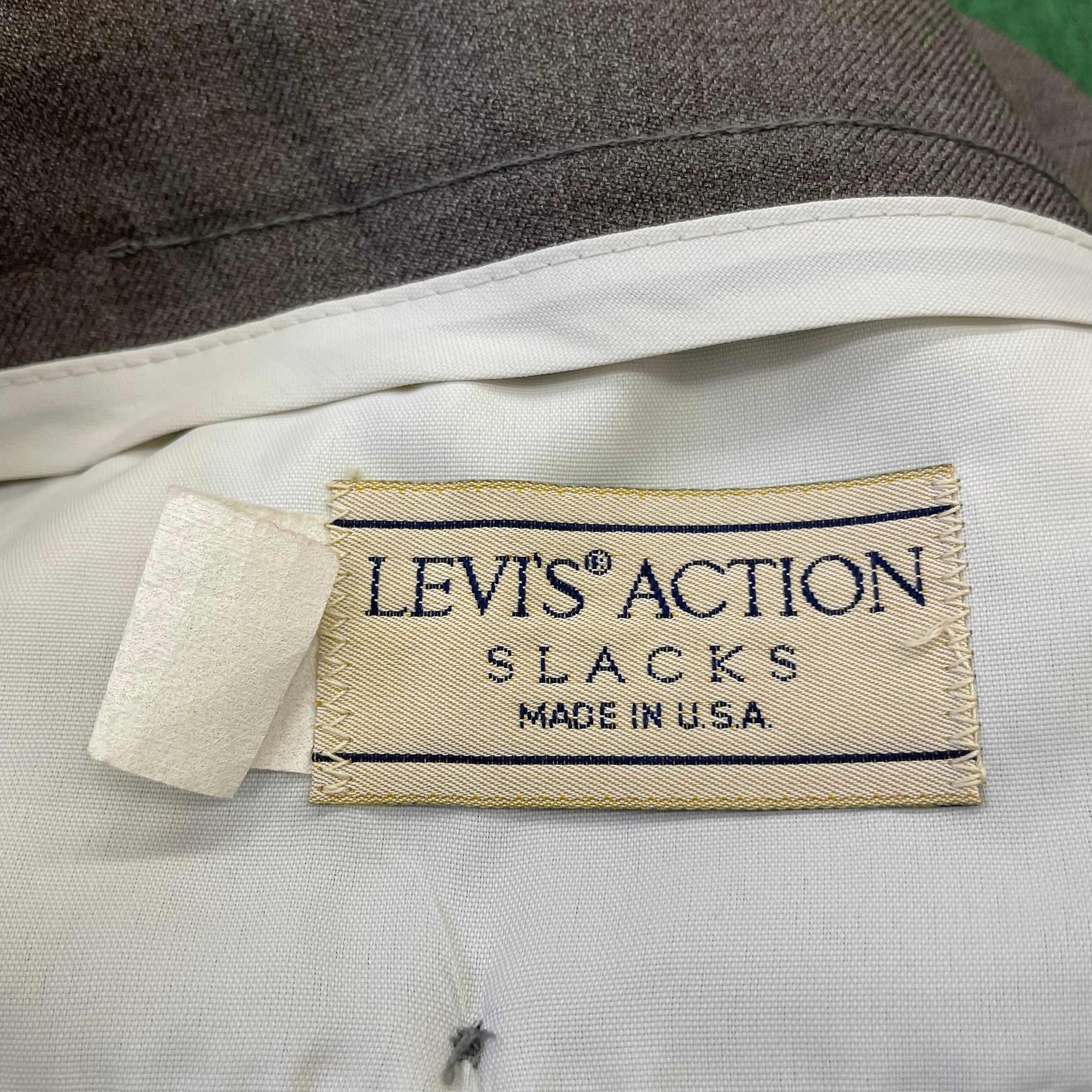 80's- Levi's ACTION SLACKS made in USA size/W35L31 リーバイス 
