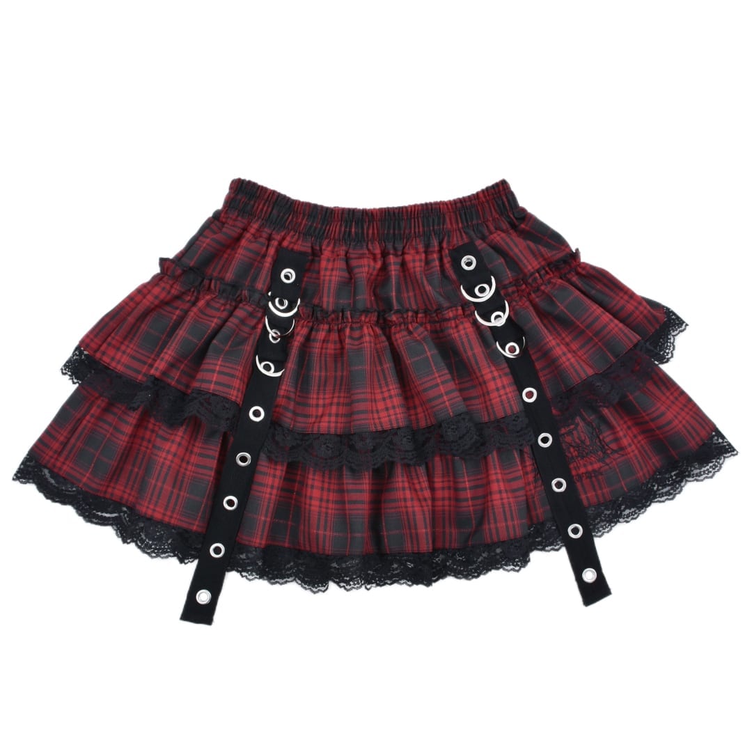 お得なセットアイテム】赤黒ミニスカ＋レッグウォーマー