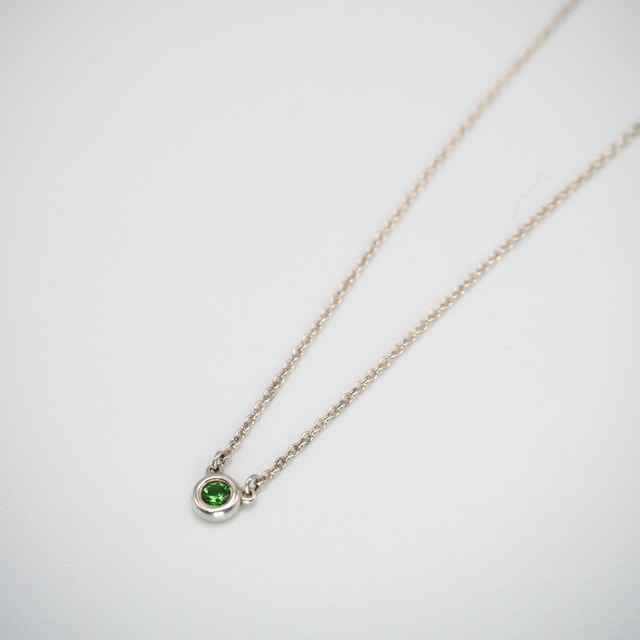 Tiffany&Co. バイヤザード グリーンガーネット ネックレス シルバー925 シルバー グリーン ティファニー
