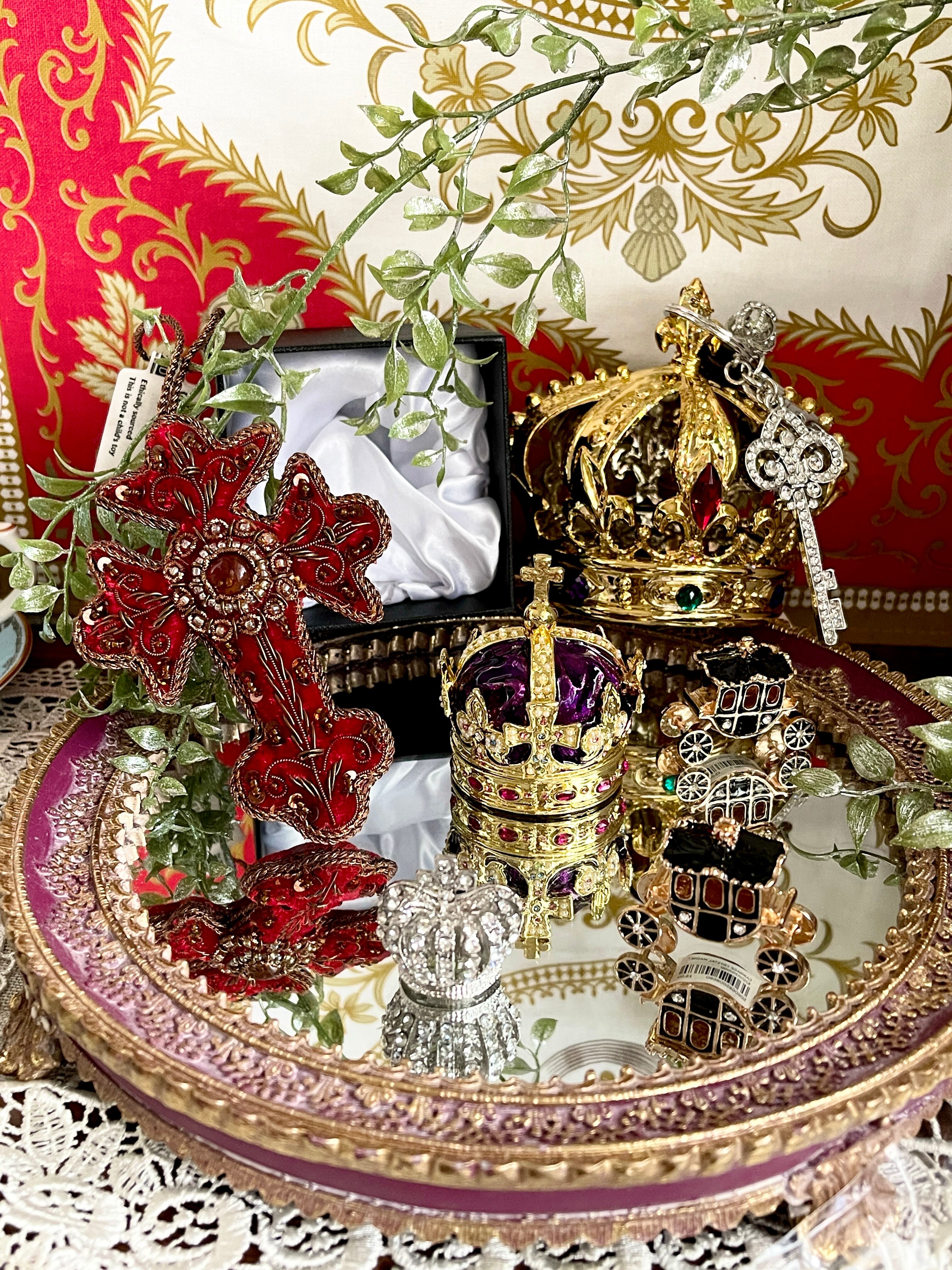 『Royal Palace』王冠 クリスタル キーリング crystal crown keyring