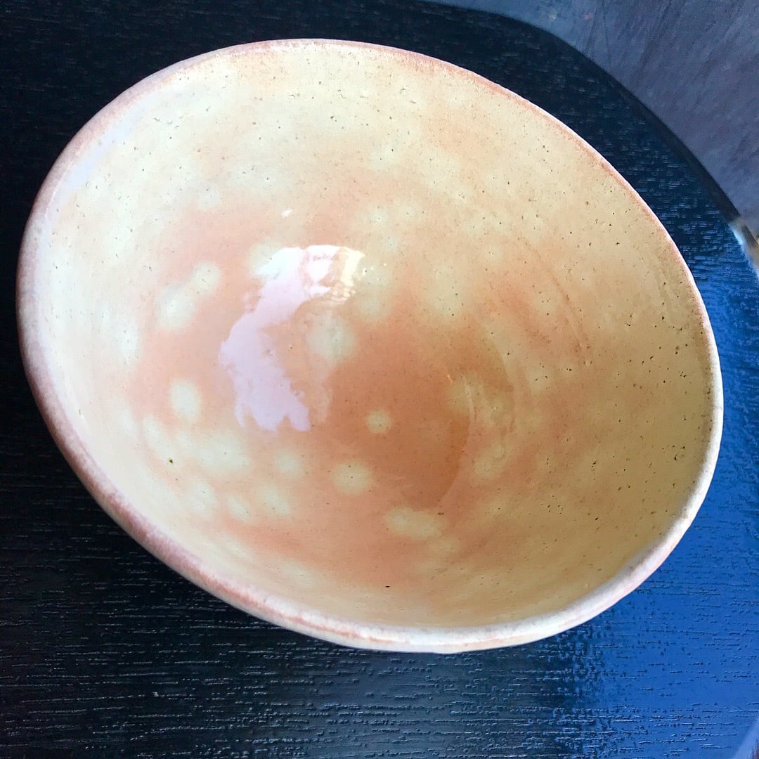陶器 萩焼 輪花 井戸形抹茶碗(木箱入） 林紅陽 作 | 陶器 和食器 萩焼