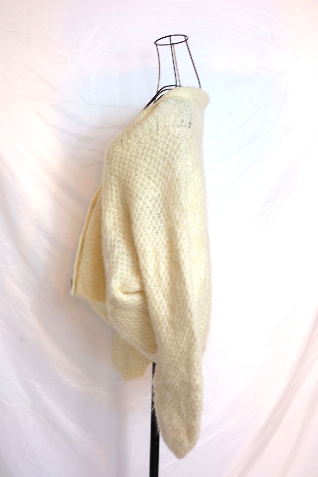 Volume knit cardigan