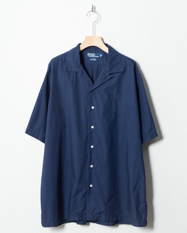 "Polo by Ralph Lauren" open collar cotton short sleeve shirt / MODEL:COLDWELL / SIZE:L