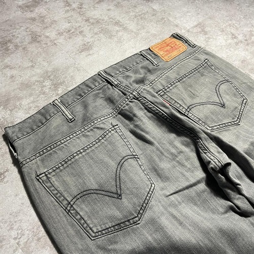 【W38 L34】 usa levi's 先染ブラック リーバイス 569 詳細写真15