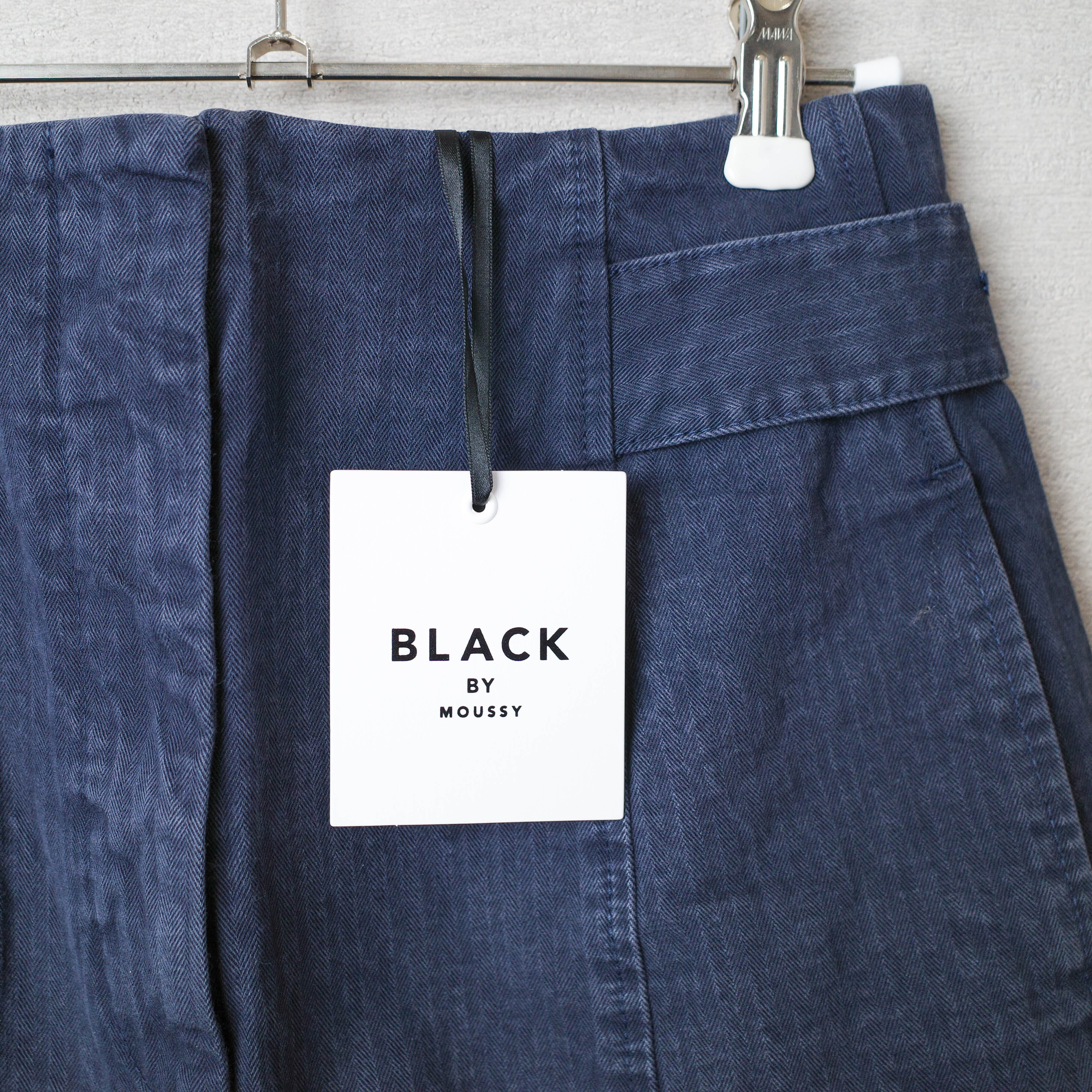 [NEW] BLACK by MOUSSY	JAPAN MADE HERRINGBONE PANTS NAVY 070BA311-0020