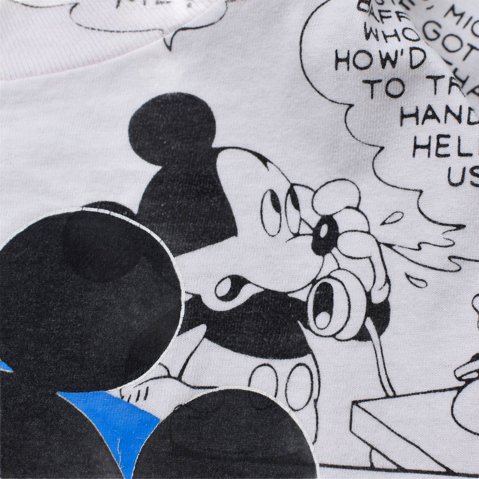 90's Sherry's BEST Mickey over print T-shirt Made in USA | 古着屋