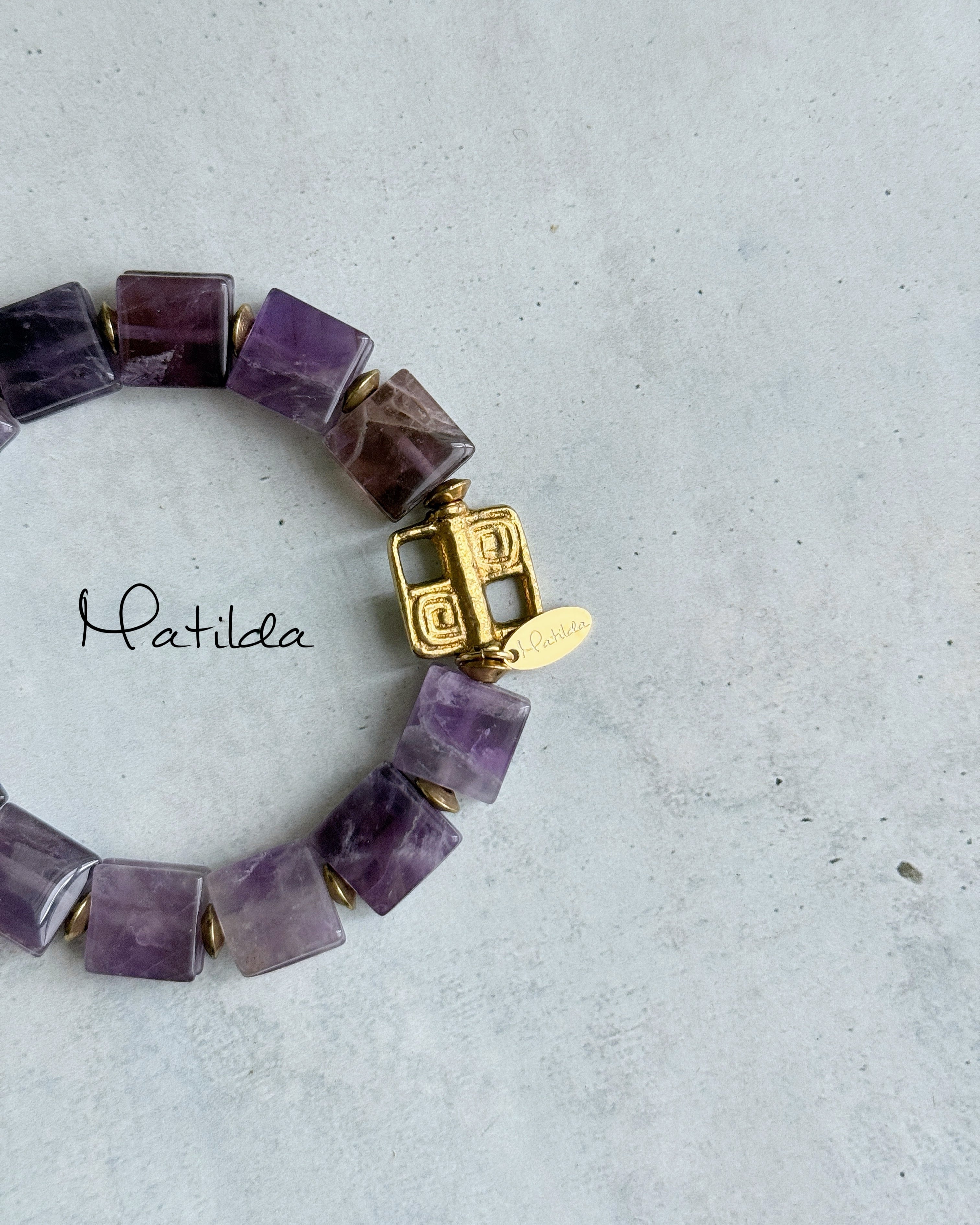 tumble bracelet(アメジスト)