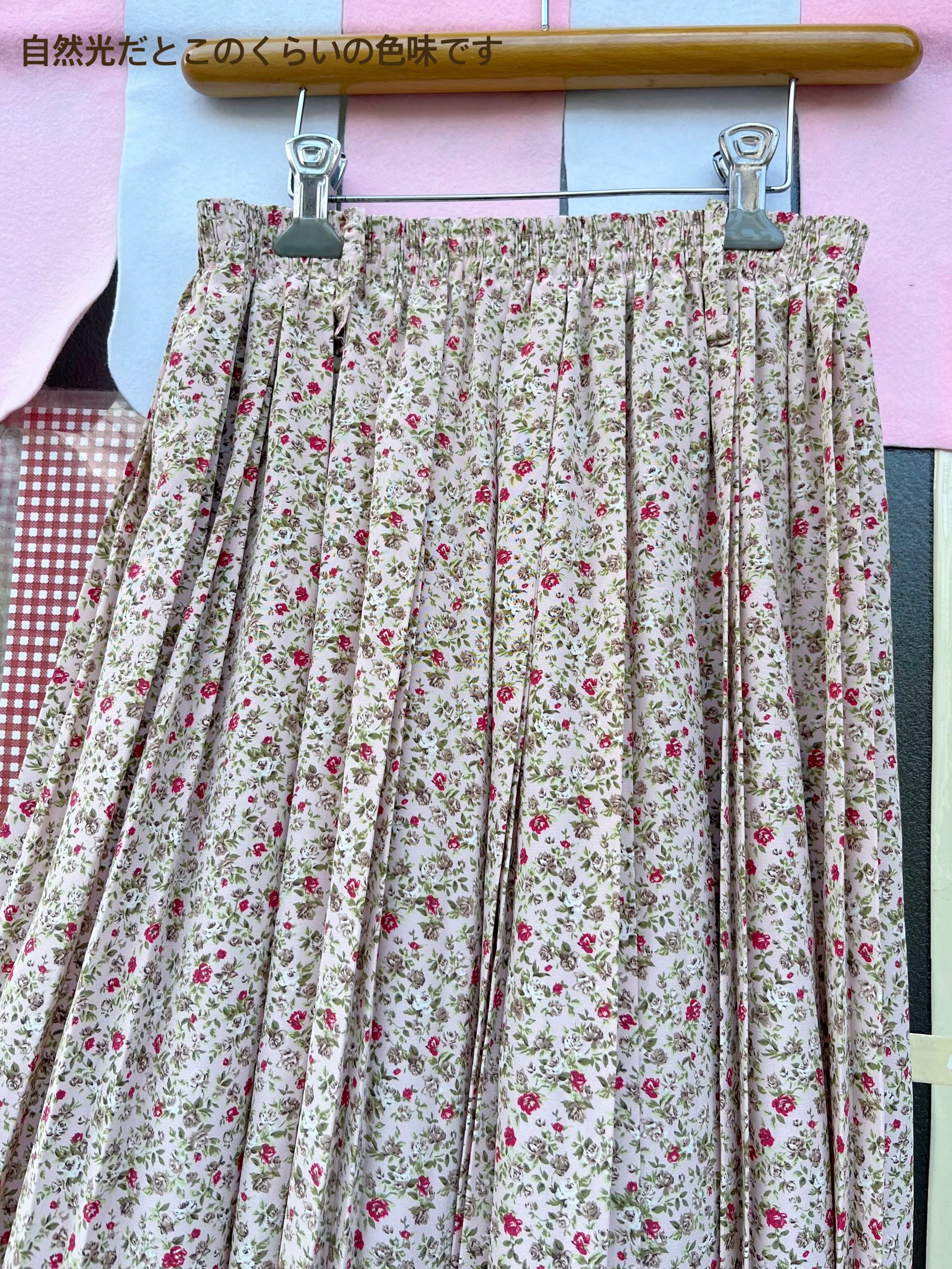 mini rose pleats skirt
