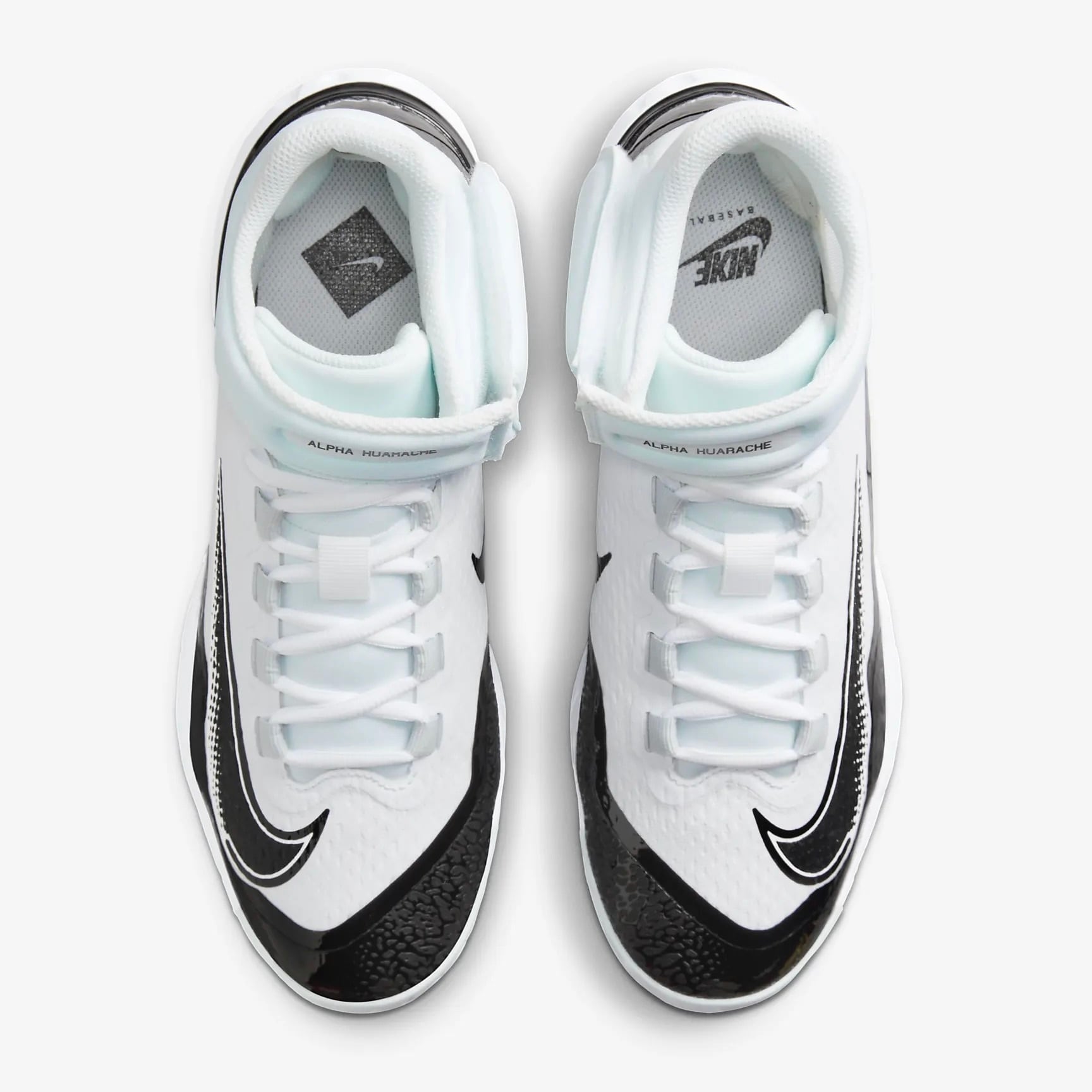 Nike Alpha Huarache Elite 4 ローホワイト/ブラック メンズ Nike Alpha Huarache Elite 4 ローホワイト/ブラック メンズ