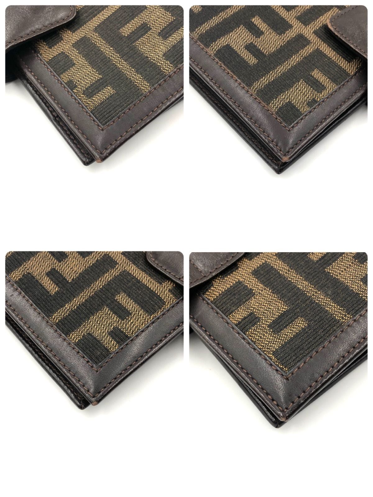 希少 FENDI 手帳ケース レザー ズッカ キャンバス ロゴ 高級 楽天市場
